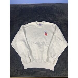 Vintage Jerzees USA Swimming Team White Crewneck Sweater Size Large